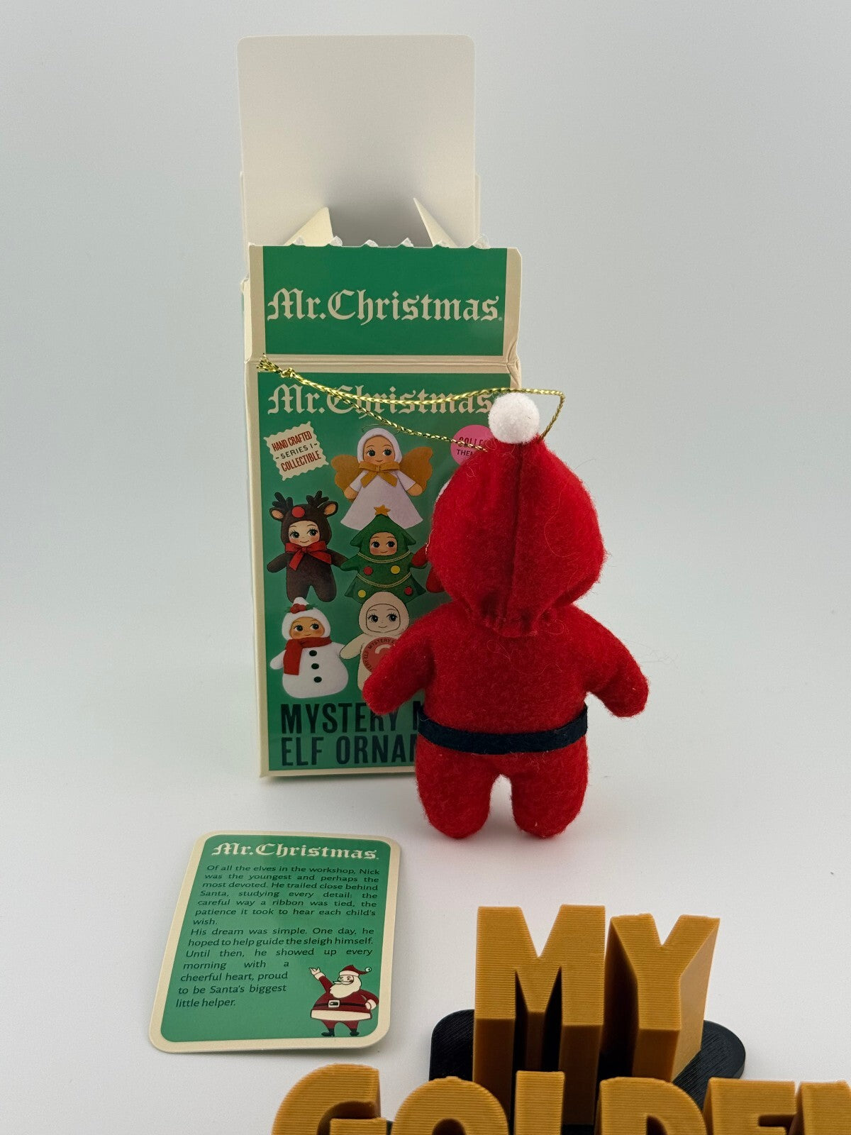 Mr Christmas - Mystery Mini Elf Ornament - Santa Nick - Series 1 Collectible