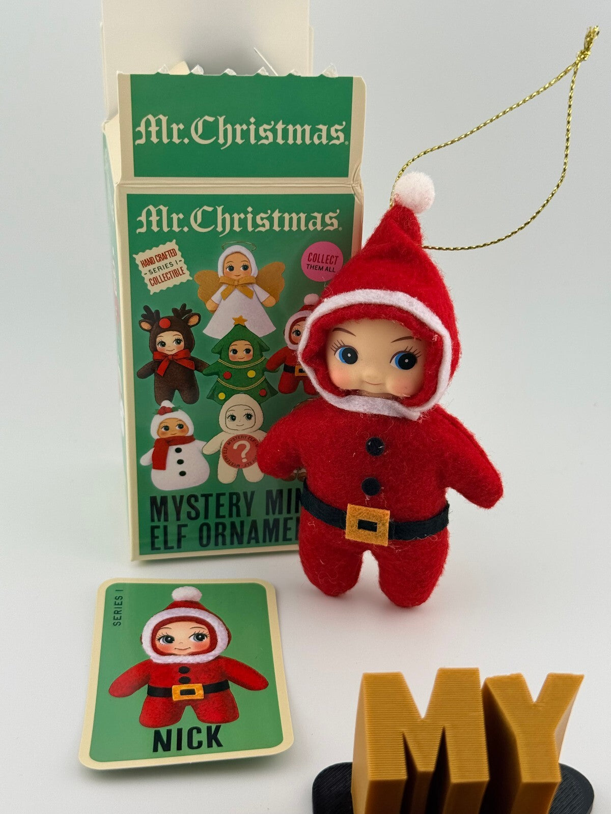 Mr Christmas - Mystery Mini Elf Ornament - Santa Nick - Series 1 Collectible