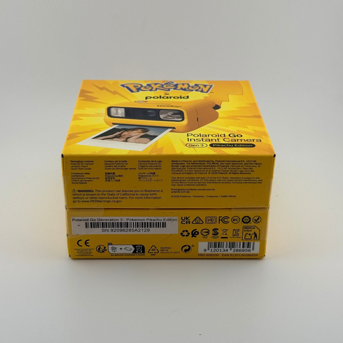 Pokémon x Polaroid Go Gen 3 - Pikachu Edition Instant Camera