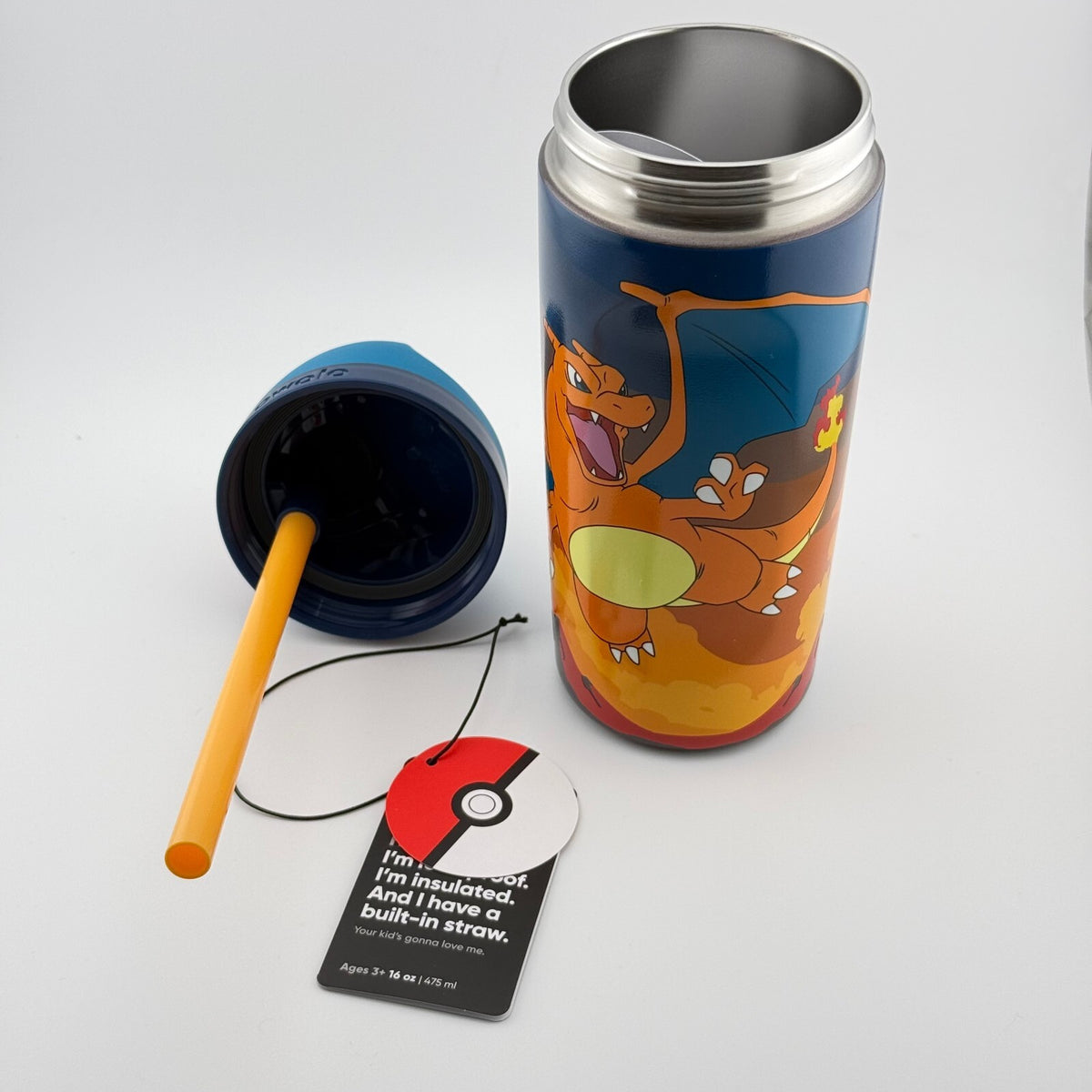 Owala x Pokemon - Charizard Brings the Heat - FreeSip 16oz Water Bottle
