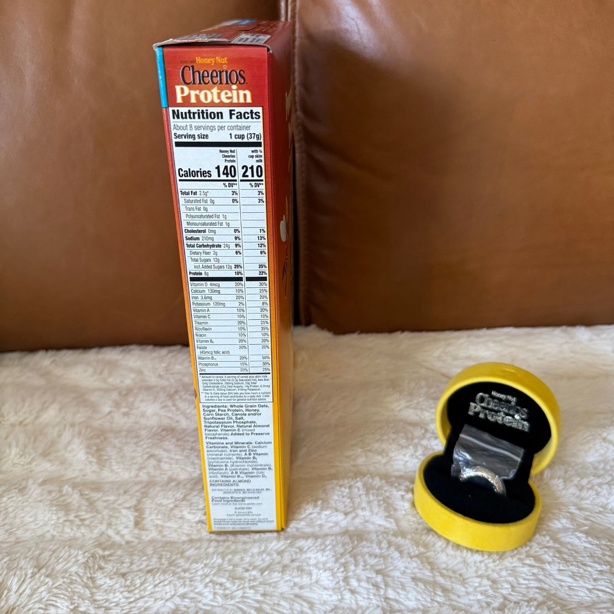 Cheerios Protein 8K O-fficial Gold Plated Ring - S/M - Honey Nuts For You