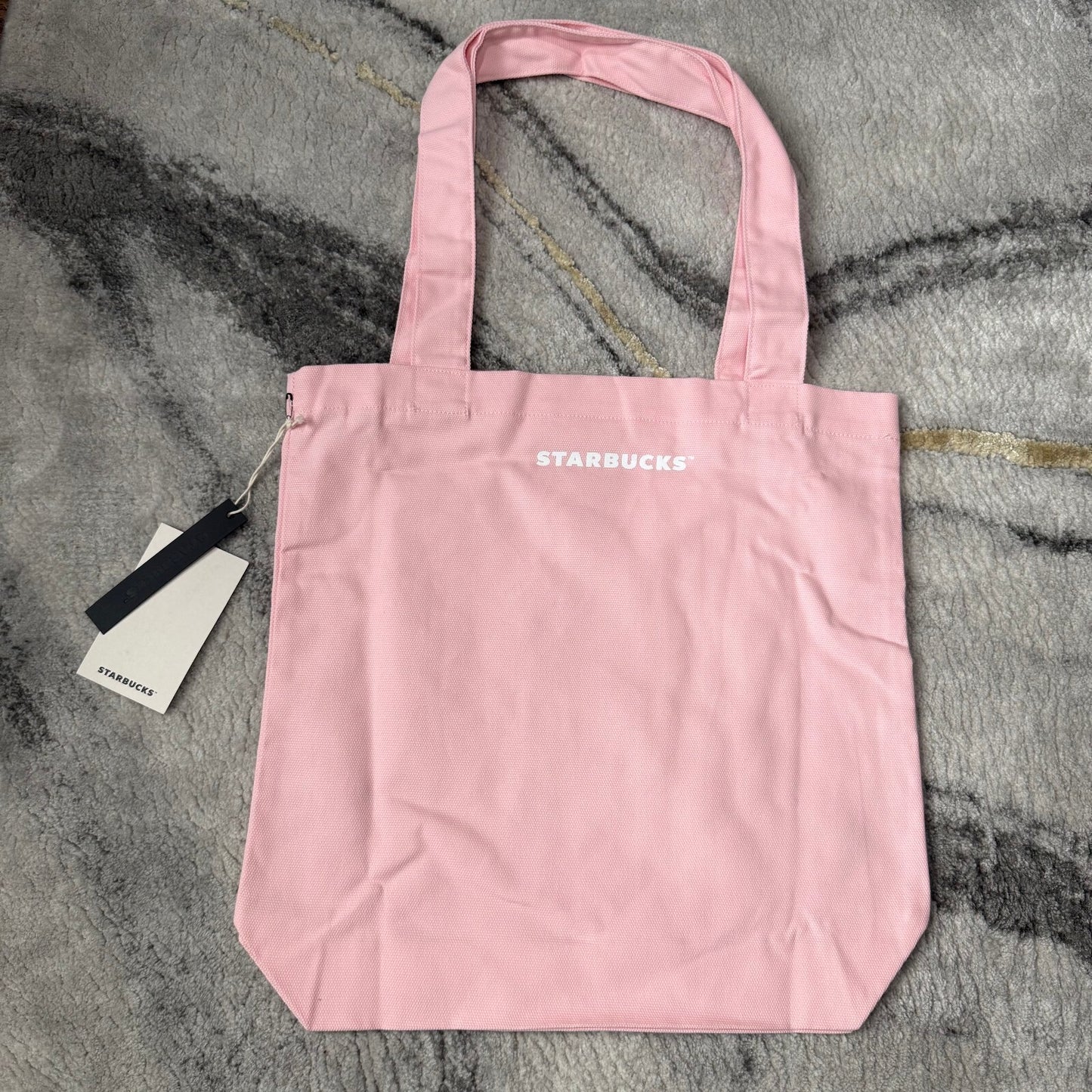 Starbucks Bearista Pink Bear Canvas Tote Bag