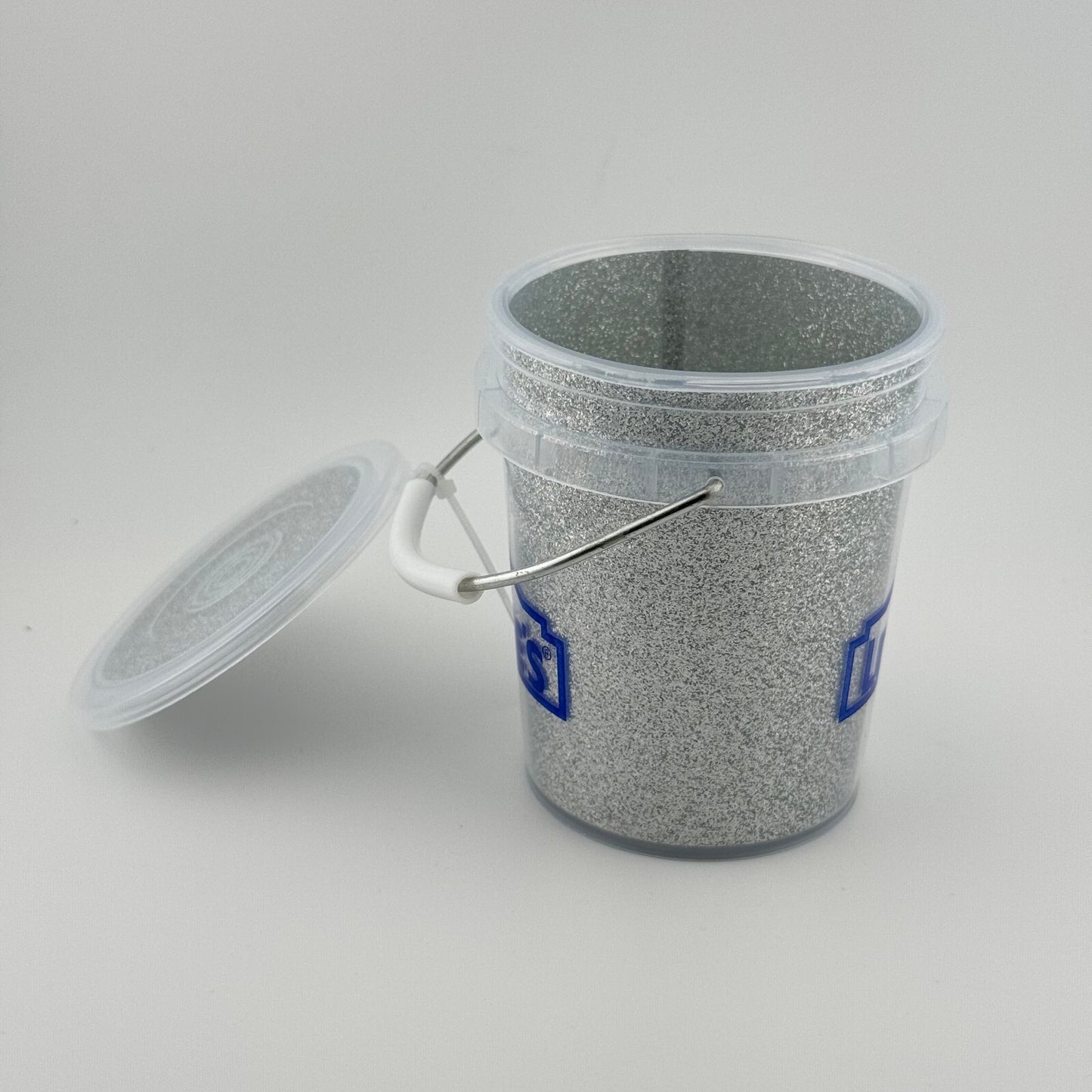 Lowe’s - Silver Glitter Mini Bucket w/ Lid 0.4 Qt - Limited Edition