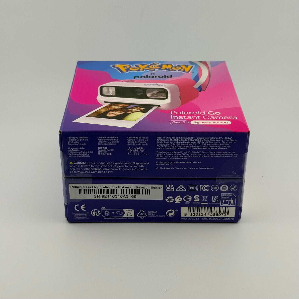 Pokemon x Polaroid Go Gen 3 Instant Camera - Sylveon Edition