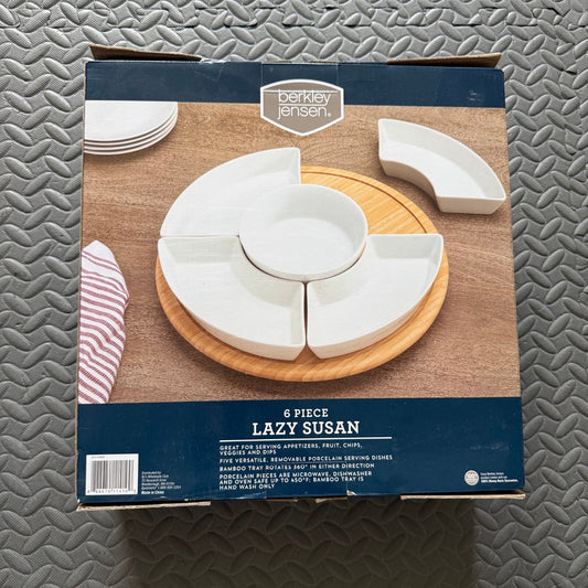 Berkley Jensen - 6 Piece Lazy Susan Serving Tray