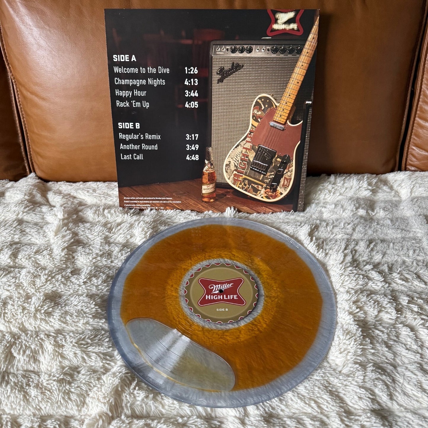Miller High Life - Dive Bar Sounds - Beer Filled Color Vinyl