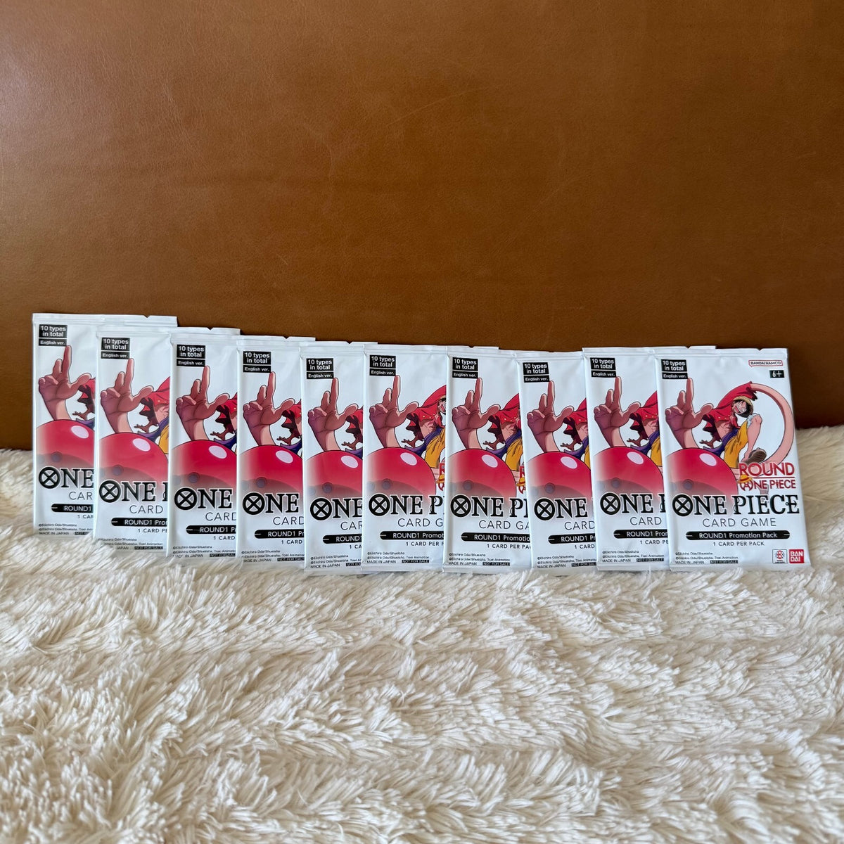 One Piece Round 1 Promo Pack Lot of 10 Sealed English Bandai Card Game 2026