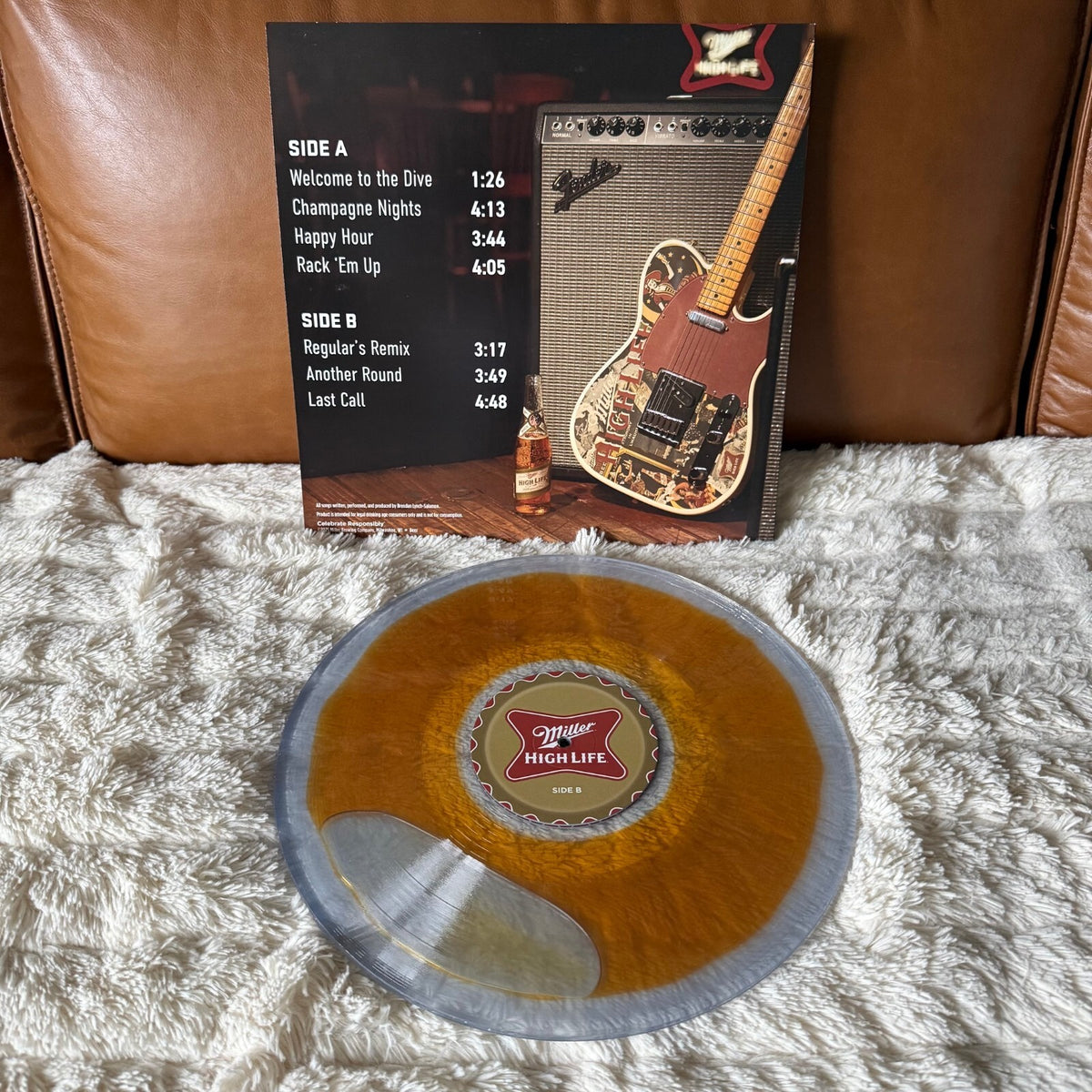 Miller High Life - Dive Bar Sounds - Beer Filled Color Vinyl