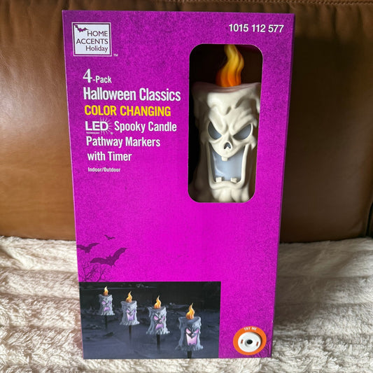 Home Depot Halloween Spooky Candle Pathway Markers - 4 Pack