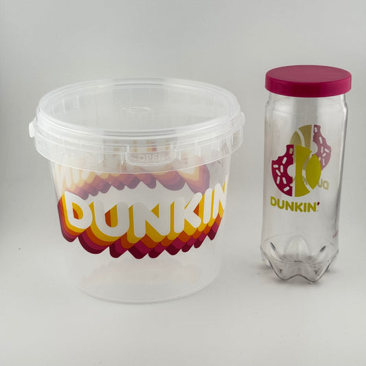 Dunkin Summer Bucket & Mini Tennis Can Bundle