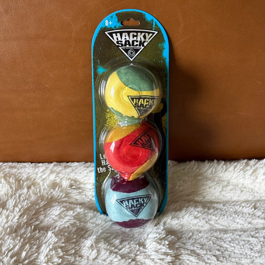 Original Hacky Sack Footbag - Core 70s, 80’s Toys - 3 pack