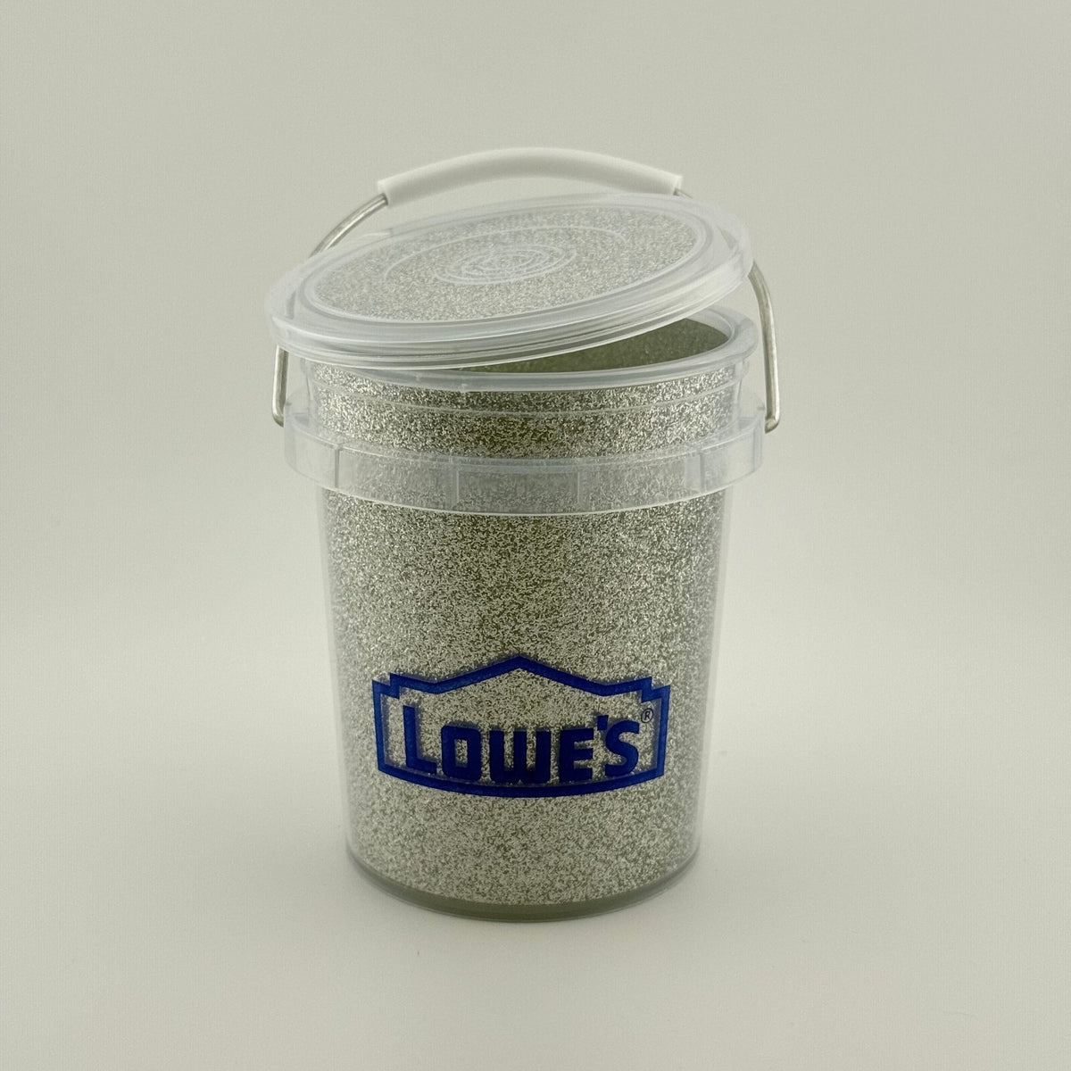 Lowe’s - Silver Glitter Mini Bucket w/ Lid 0.4 Qt - Limited Edition