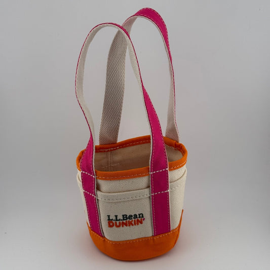 L.L.Bean x Dunkin’ Mini Boat and Tote - Cup Holder Bag - Pink Orange