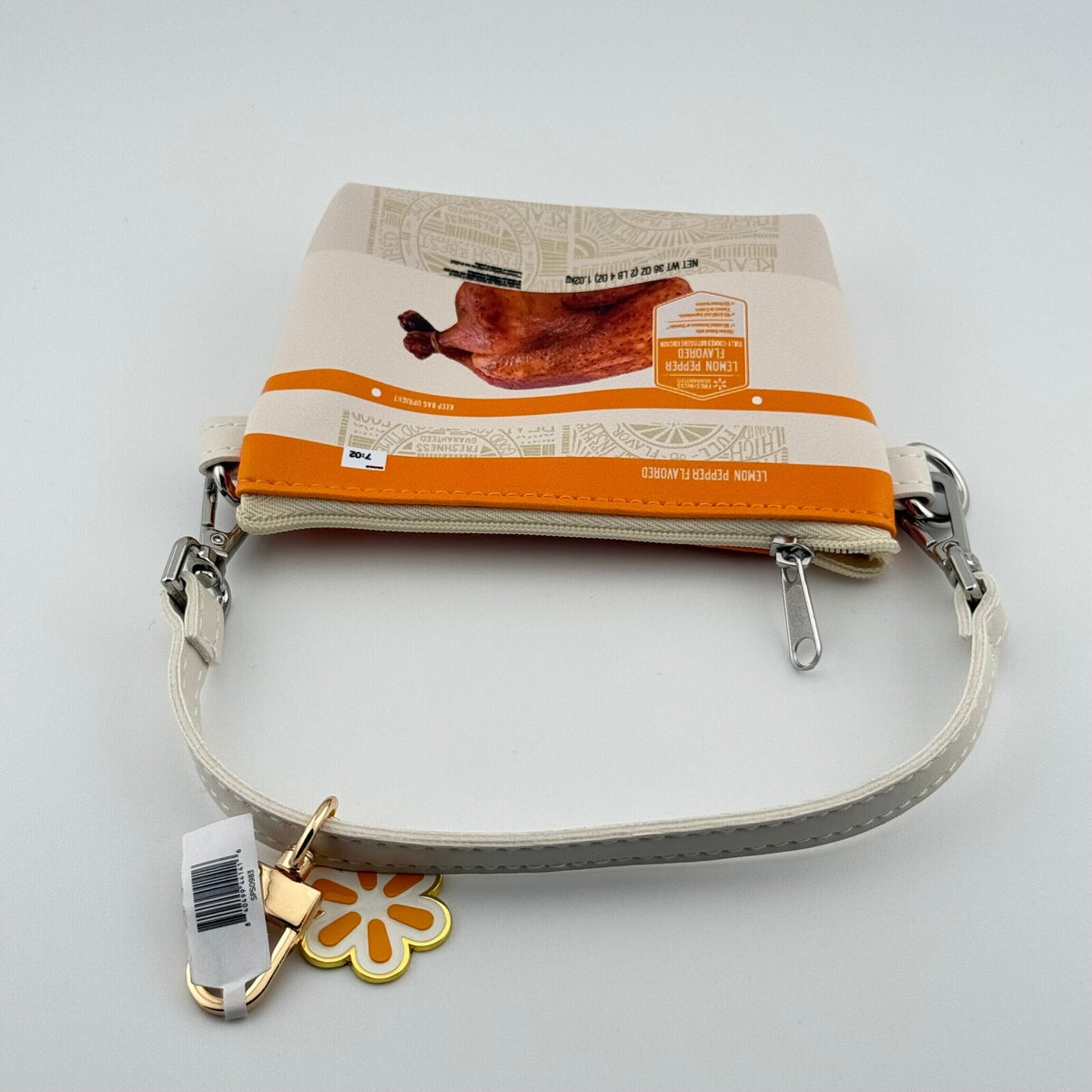Walmart Lemon Pepper Rotisserie Chicken Purse Bag Charm 3.4"