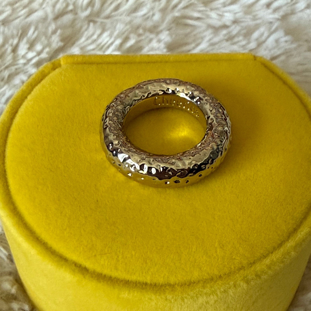 Cheerios Protein 8K O-fficial Gold Plated Ring - S/M - Honey Nuts For You