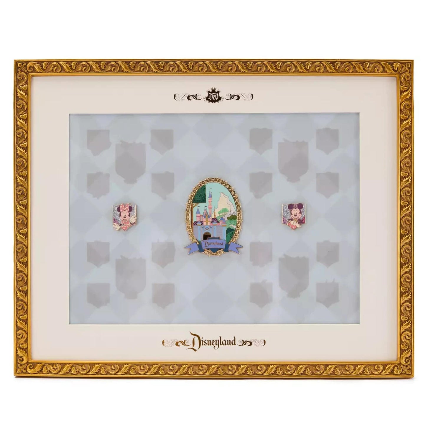 Disney Castle 70th Anniversary Vault LE Pin Frame w/ 3 pins