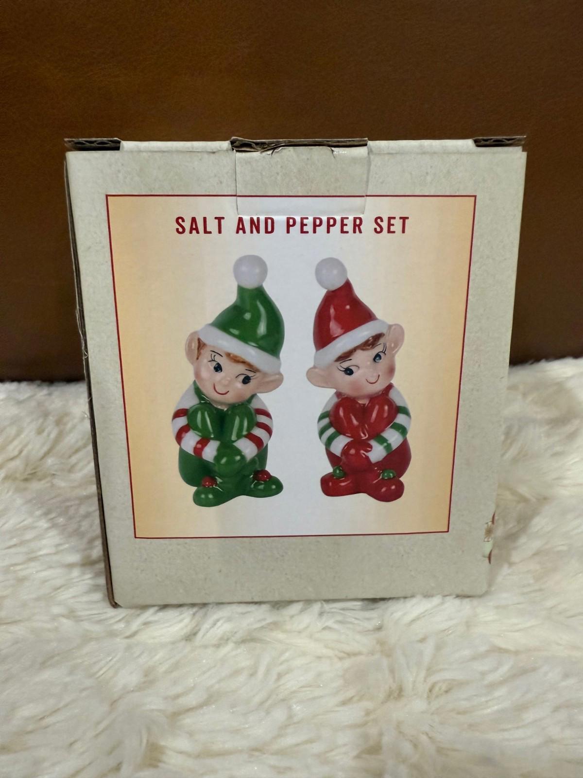 Cracker Barrel Elf Salt & Pepper Shaker Set