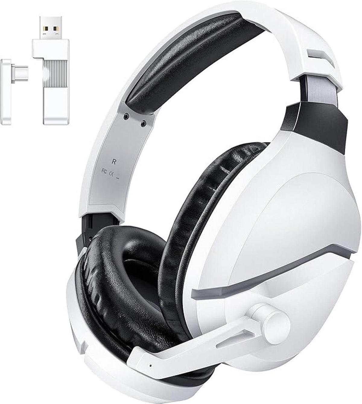 Wireless Gaming Headset w/ Noise Canceling for PS5 PC PS4