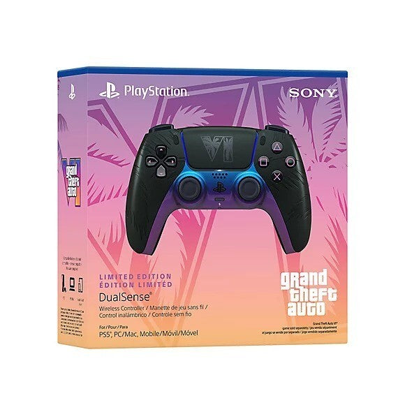GTA VI 6 Limited Edition Black DualSense PlayStation PS5 Controller - Presale