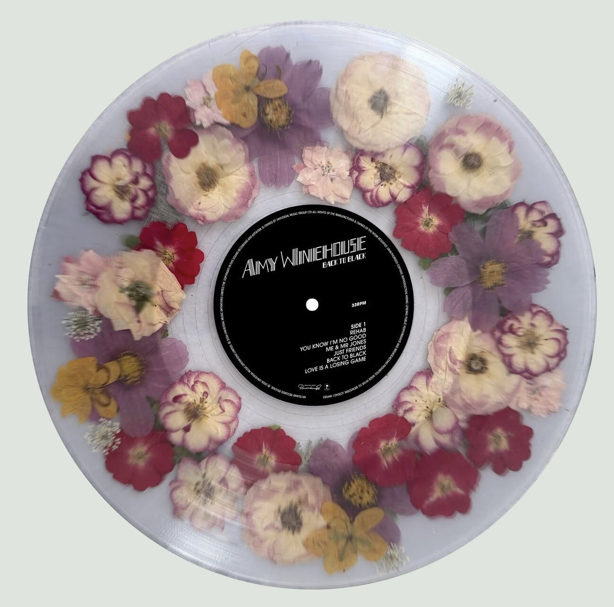 Amy Winehouse - Back To Black 20th Anniversary Flower Filled Vinyl - Presale