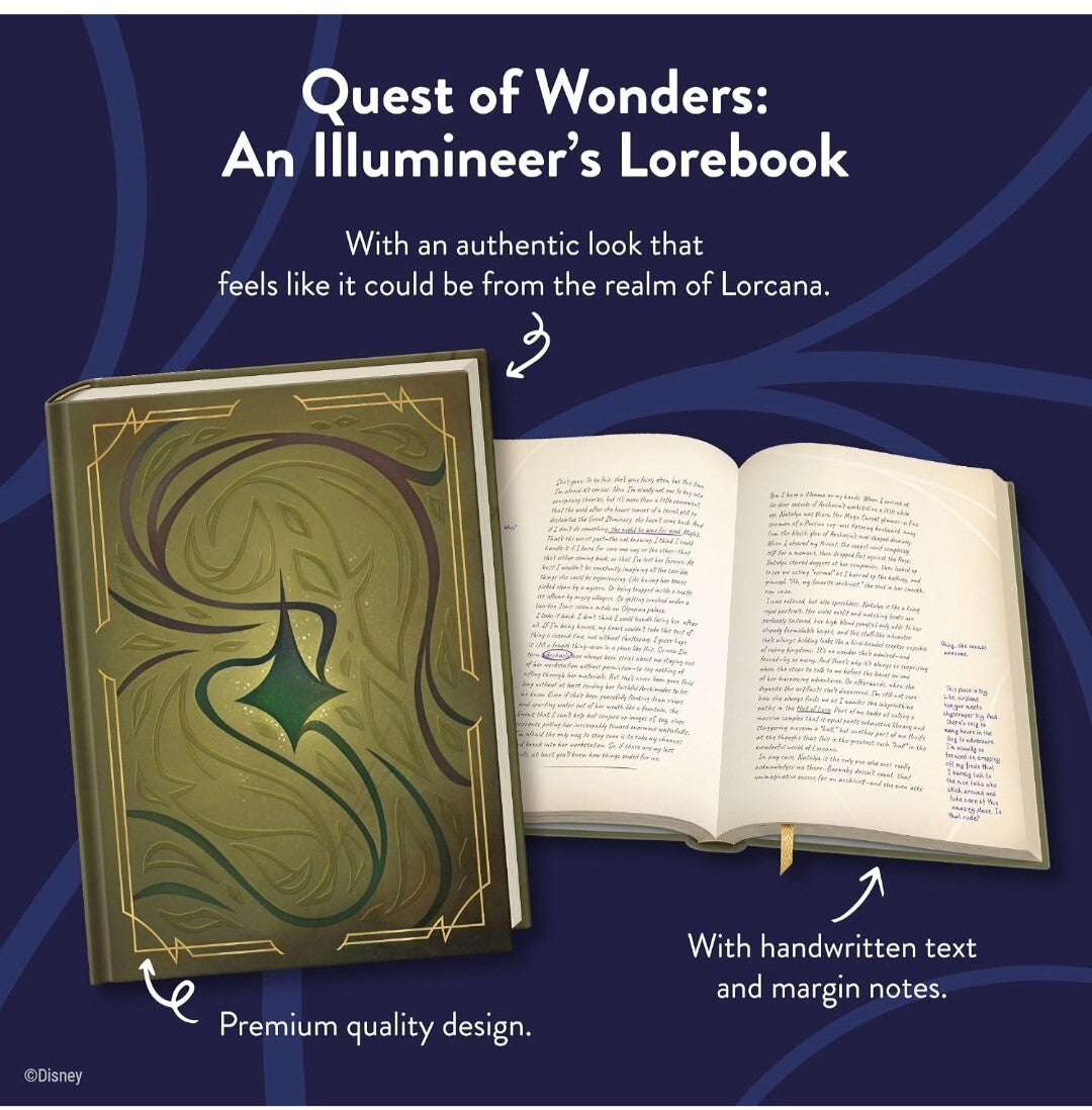 Disney - Lorcana Quest of Wonders - Illumineer's Lorebook Promo Card - Presale