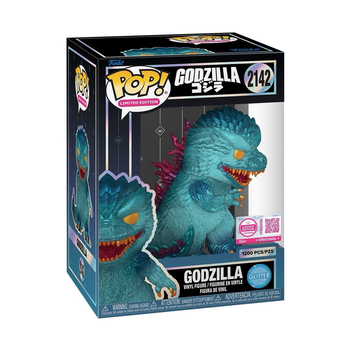 Funko Pop! - Godzilla (Glitter) Vinyl Figure #2142 with Protector LE - Presale