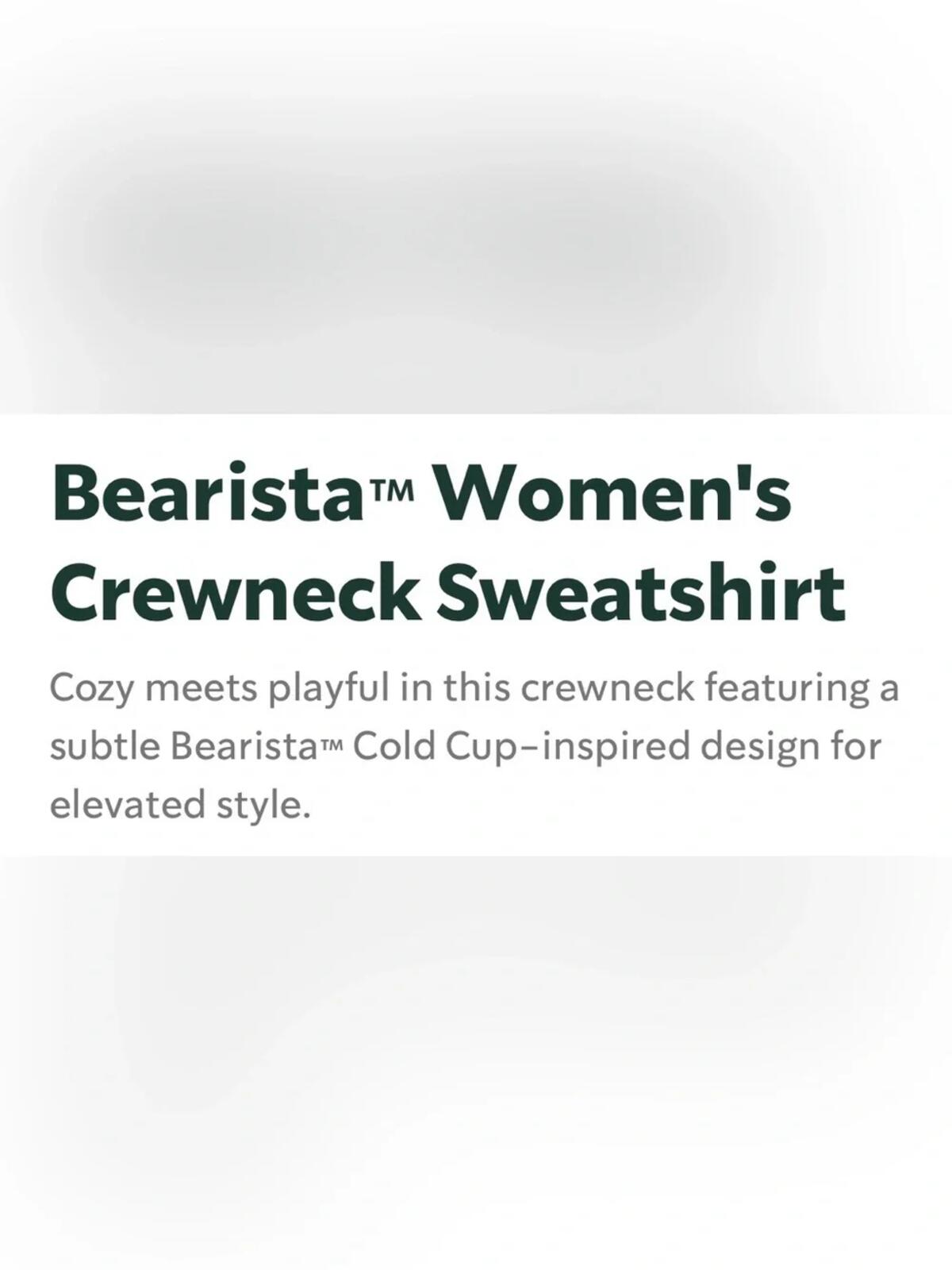 Starbucks - Bearista limited edition crewneck sweater - M
