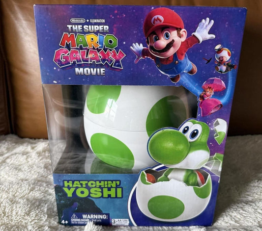 Hatchin' Yoshi The Super Mario Galaxy Movie - Interactive Yoshi Figure