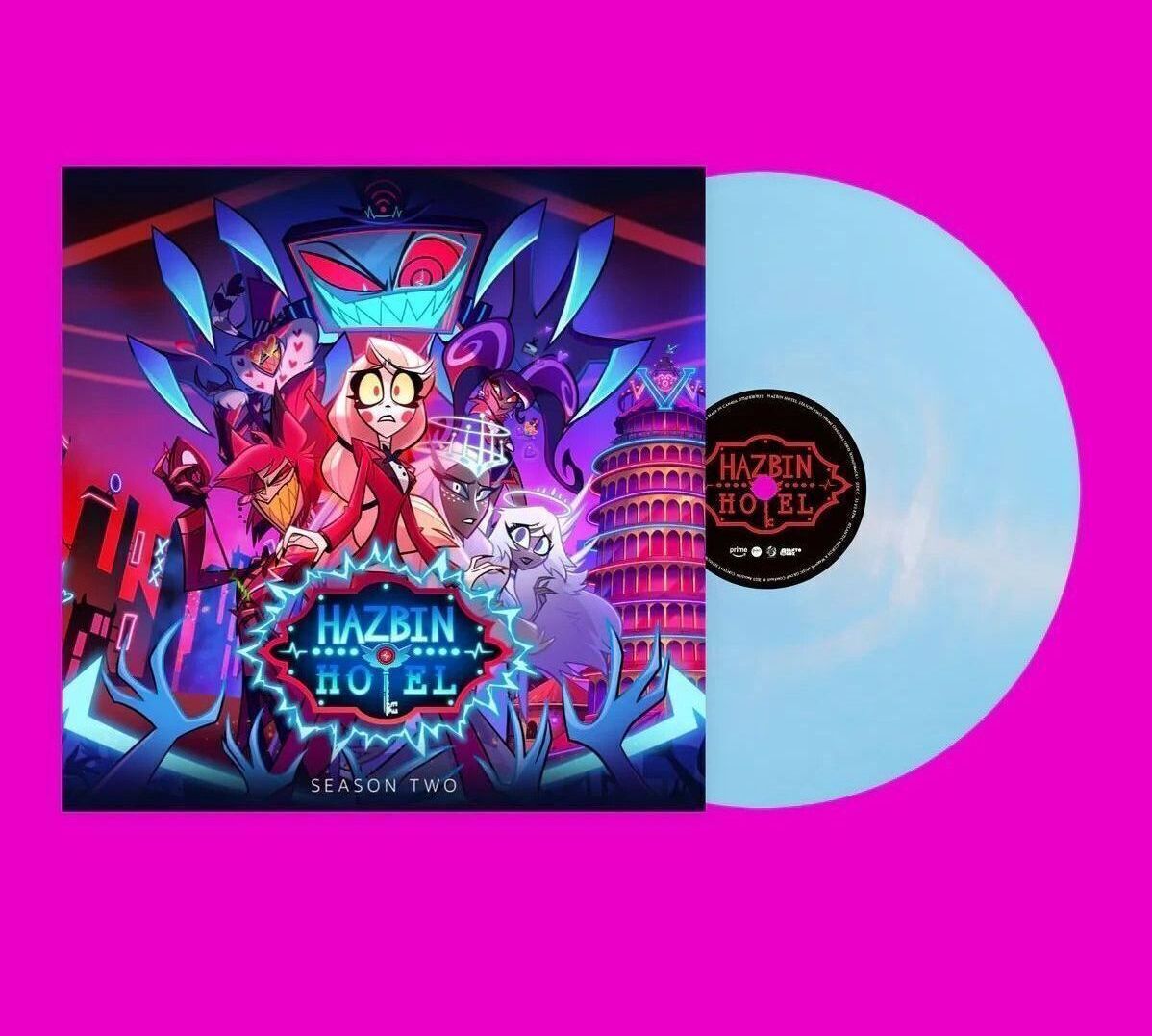 Hazbin Hotel Seasons 1 & 2 Soundtrack Vinyl 2LP + Promo Card