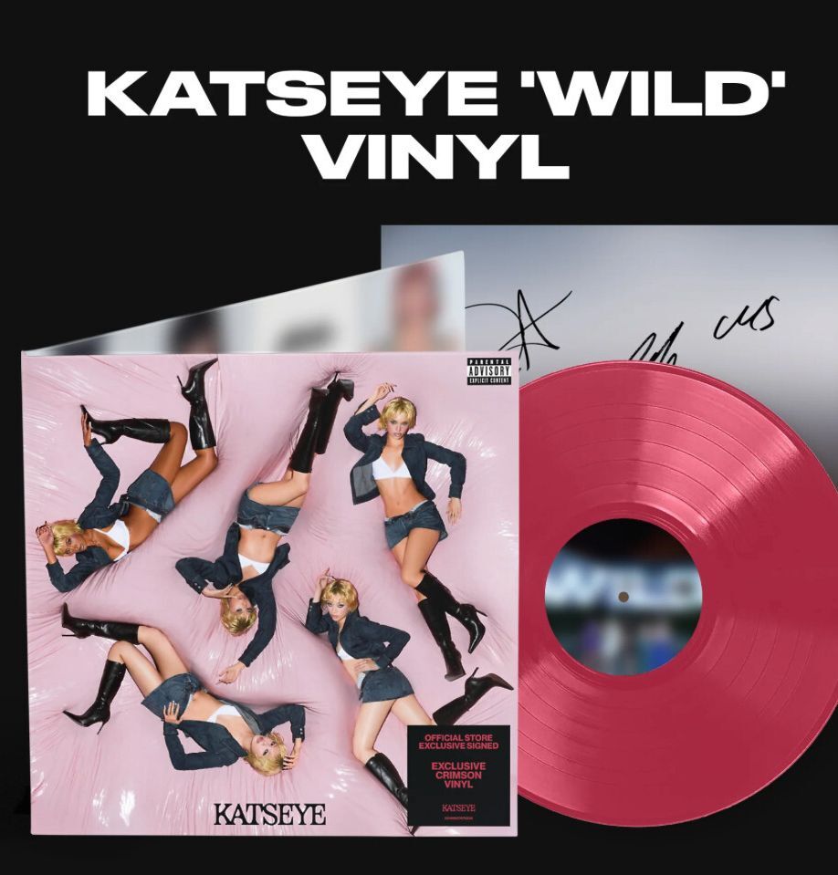 Katseye - WILD Vinyl LP Official Store Exclusive Signed - Crimson Vinyl