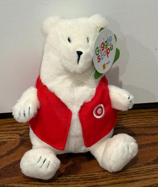 Giggle Scape Plush Target Vest 7" Polar Bear