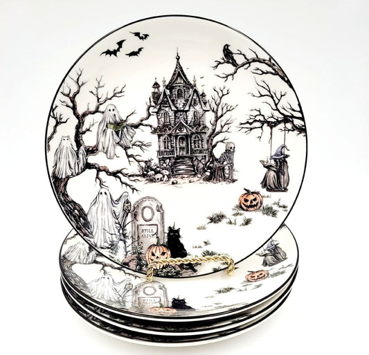 Pottery Barn - Midnight Manor Salad Plates - Set of 4
